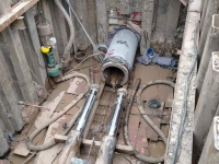 唐山雨污管道施工的泥水平衡顶管机
